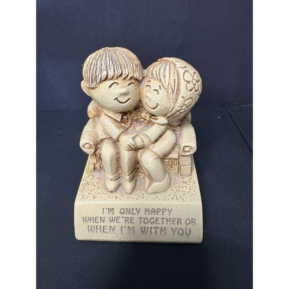 Vintage 1970 W-166 Paula Figurine I'm Only Happy When We Are Together  Collectib